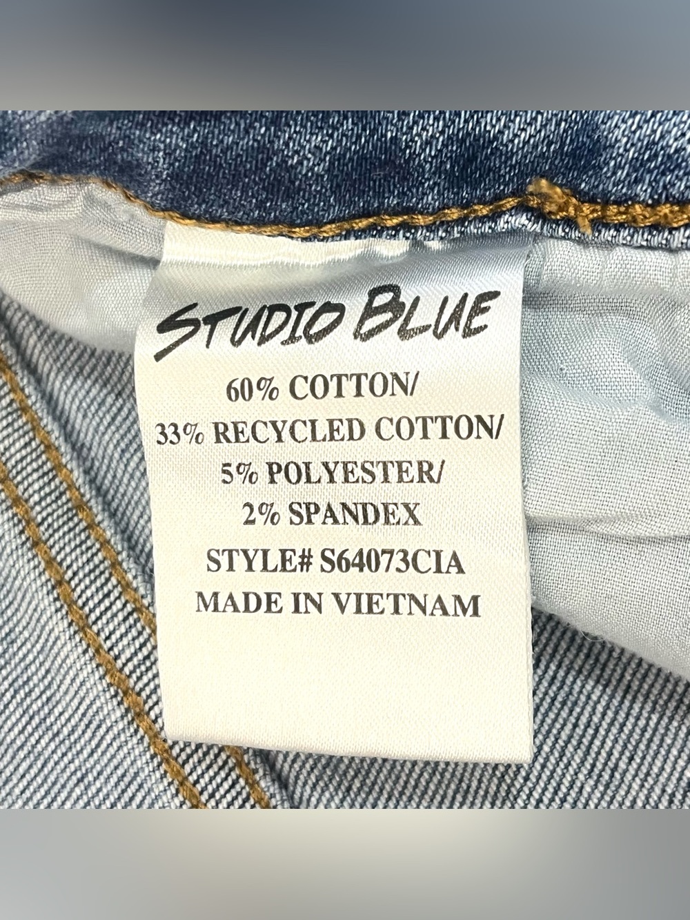 Studio Blue Women’s Distressed High-Rise Classic Blue Denim Jeans 30 Waist - Picture 12 of 16